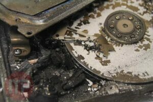 dysk po spaleniu fot. 1