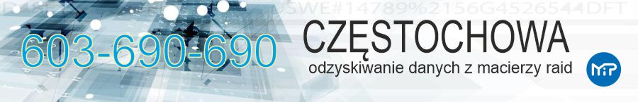 Odzyskiwanie danych z macierzy raid Częstochowa