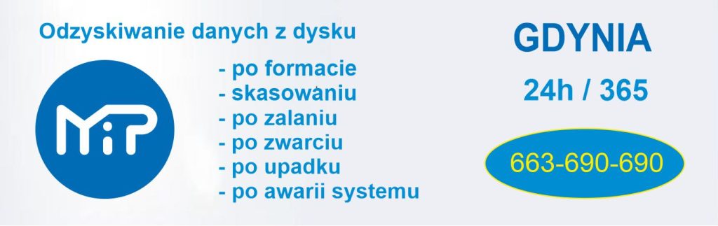 Odzyskiwanie danych z dysku Gdynia