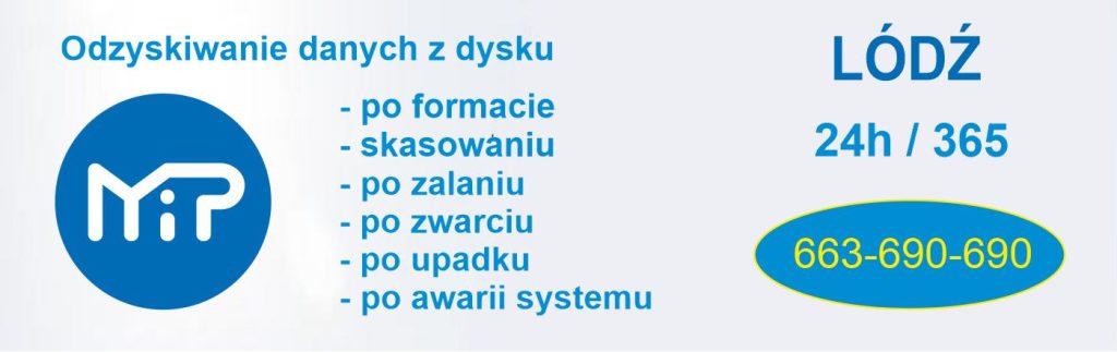 Odzyskiwanie danych z dysku Łódź