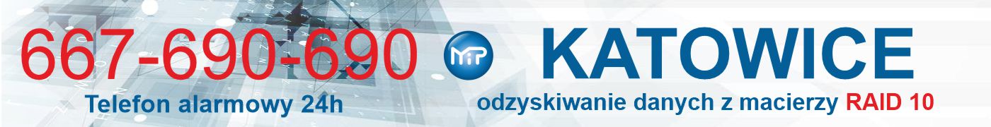 Odzyskiwanie danych z macierzy raid 10 Katowice - 667-690-690