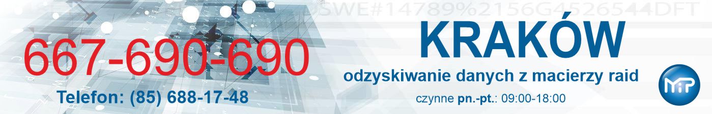 Odzyskiwanie danych z macierzy RAID Kraków - 667-690-690