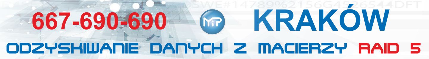 Odzyskiwanie danych z macierzy raid 5 Kraków