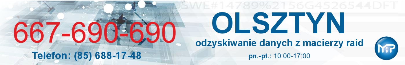 Odzyskiwanie danych z macierzy raid Olsztyn