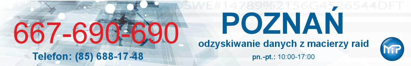 Odzyskiwanie danych z macierzy RAID Poznań