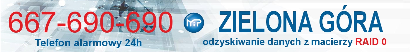 Odzyskiwanie danych z macierzy Raid 0 Zielona Góra