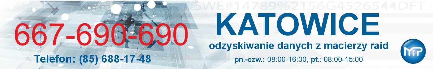 Odzyskiwanie danych z macierzy raid Katowice