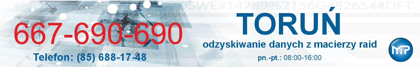 Odzyskiwanie danych z macierzy raid Toruń